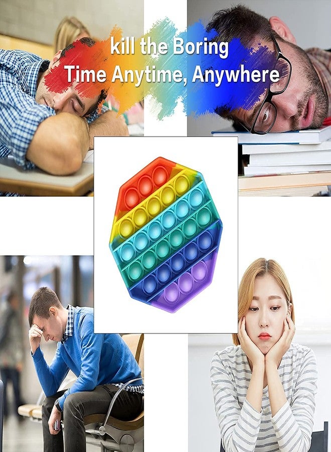 LONGMIRE Pop It Fidget Toys, Push Pop Bubble Fidget Sensory Toy, Gifts for Girls Boys Kids Adults - Image 3